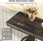 The Oz Bargains Company™ - Tribesigns 105cm Industrial Console Table | Narrow Hallway Table with Circular Base