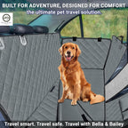 The Oz Bargains Company™ - 7-in-1 Waterproof Dog Car Seat Cover | Pet Back Seat Protector with Hammock Design
